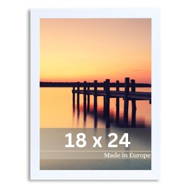 VictoR Picture Frame Stem 18 x 24 cm in White - Modern Photo Frame - Deep Picture Frame - White 18 x 24 cm