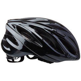 uvex boss race - safe performance helmet for men and women - individual size adjustment - optimised ventilation - black - 52-56 cm