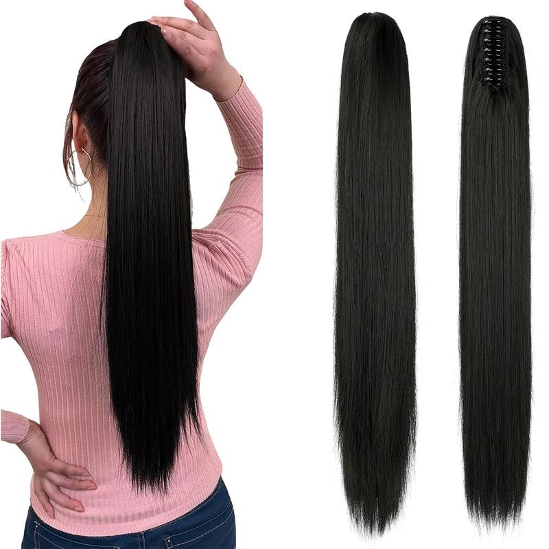 Dulchany Ponytail Extension 21" Claw Clip Hair Extensions Ponytail Long