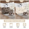 TAOCOCO Loveseat Recliner Cover with Middle Console, Stretch Loveseat Cover