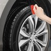 Large Tire Shine Applicator Brush,Vegan Tire Shine Applicator with Curved