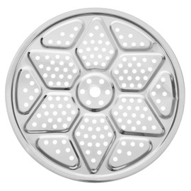 uxcell Stainless Steel Steamer Rack, 12.6 Inches Pot Steaming Tray Thicken Pressure Cooker Canning Racks for Steamer Cookware Pressure Cooker, Silver Tone