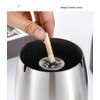 Large Stainless Steel Ashtray Smokeless, Odorless Thickened Windproof Ashtray with