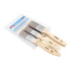 Hilka Tools 78710505 Wooden Synthetic Bristle Paint Brushes, Brown, Set