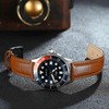 WOCCI Leather watch strap for men and women, top grain