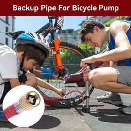 2 Pcs Bike Pump Tube, Bicycle Pump Tube Bike Pump Extension Hose Bicycle Pump Replacement Hose for Road Mountain Bike