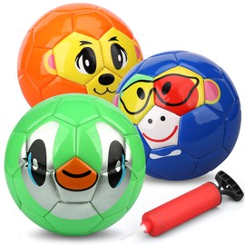 Dilabnda Mini Footballs for Kids, Footballs, 6 Inch Soft Football Sports Balls for Toddlers, Outdoor Activity Game, Playground Balls for Boys Girls, Beach Pool Balls (Pack of 3)