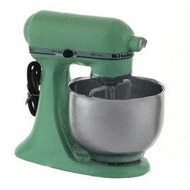 MyTinyWorld Mint Green Dolls House Miniature Old Style Batter/Dough Mixer
