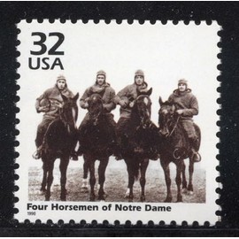 1998 Celebrate The 1920s 4 Horseman of Notre Dame Single 33c Postage, Sc# 3184l, MNH, OG