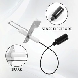 Rongtai 93868 Water Heater Igniter Spark & Sensor Electrode Replacement for Atwood, 2-Prong Igniter Repair for RV Water Heater, Camper, Trailer - 1 Pack