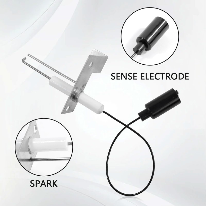Rongtai 93868 Water Heater Igniter Spark & Sensor Electrode Replacement