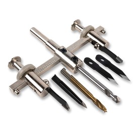 Falke FKS-H circle cutter, adjustable hole saw, universal cutter for wood, plastic, plasterboard and more, freely adjustable diameter