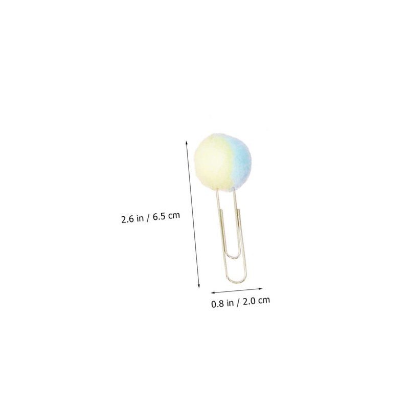 Operitacx Cute Clips Pom Pom Brads Fasteners Metal Paper Clips