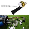 Golf Club Head Cover Plush Nylon Cute Tiger Head Protective