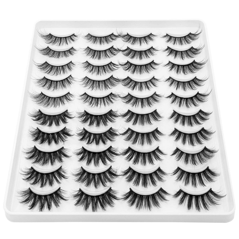 Dysilk 6D false eyelashes, dramatic reusable handmade thick eyelashes, natural