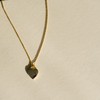 Puffed Heart Pendant Necklace in 18k Gold Vermeil | Heart