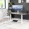 VIVO White Ergonomic Height Adjustable Standing Foot Rest Relief Platform