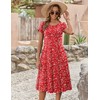 Zeagoo Women Dress with Pockets Floral Print Sundress Summer Casual