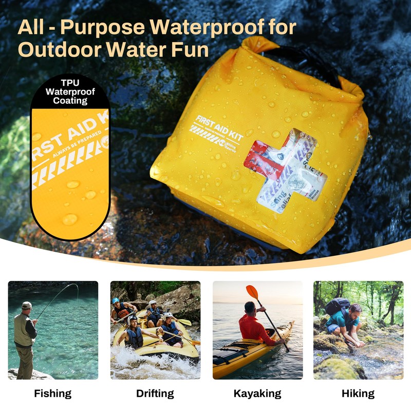 RHINO RESCUE Waterproof Boat First Aid Kit, Lightweight Boat Accessories
