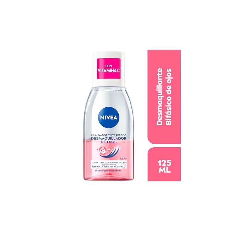 NIVEA Desmaquillante Bifásico de Ojos con Vitamina C, 125 ml