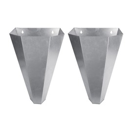 Zylaer Chicken Cone Galvanized Steel Poultry Restraining Cone for Little Turkeys, Broilers, Laying Hens, Birds Not Exceeding 8 Pounds Easy to Clean Chicken Cone for Butchering (2 Pack)