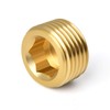 GASHER 25Pcs Brass Pipe Fitting,1/8" 1/4" 3/8" 1/2" 3/4" NPT
