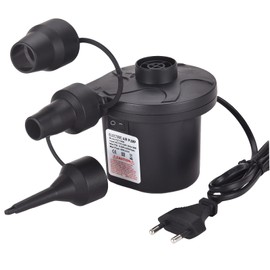 Pompa ad aria elettrica materasso ad aria 2 in 1 pompa ad aria elettrica per gonfiabile e scarico, pompa materasso ad aria con 3 ugelli per materassi ad aria, piscina gonfiabile, anello galleggiante