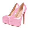 Richealnana Women's Double Platform Stiletto High Heel Pumps Sky High