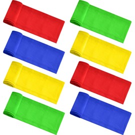 Wesnoy 8 Pcs Stretch Band Sensory Focus Tool 30'' Kids Resistance Band Stretches to 60'' Calming Fidget Bands for Chair Games School Supplies (Multicolor)