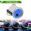 VekAuto 2" 52mm DC 12V Voltage Gauge Blue Light Analog