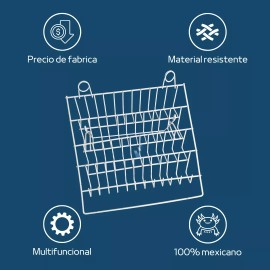 Decora Kit 3 Tarjeteros Mini Exhibidor De Alambre Botanero Dulcero