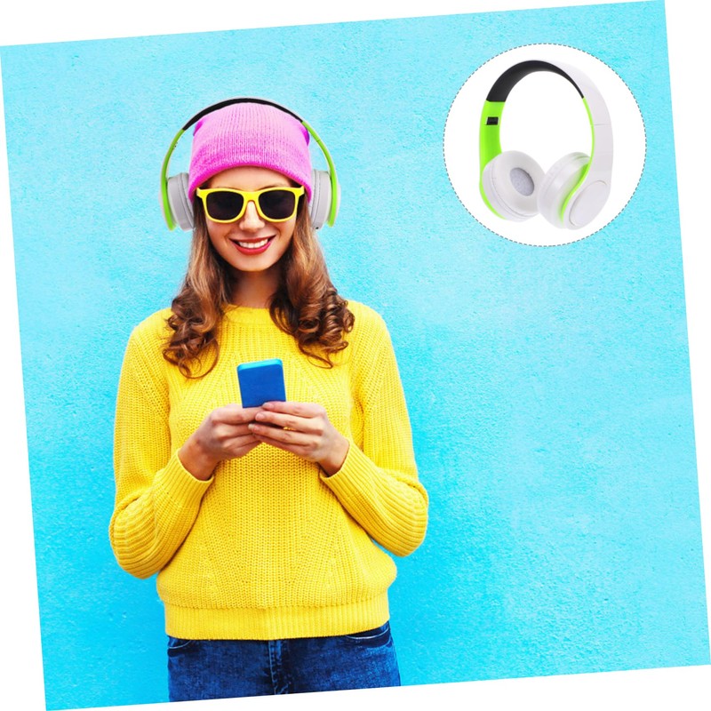 LABRIMP Over Ear Wireless Headset with Noise Cancelling Foldable Design
