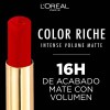 Labial Color Riche Intense Volume Matte L'oréal Paris Acabado Mate