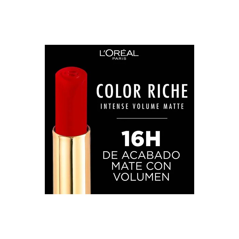 Labial Color Riche Intense Volume Matte L'oréal Paris Acabado Mate