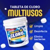 10 KG Tabletas Tricloro 3'' para Albercas, Jacuzzis, Depósitos de