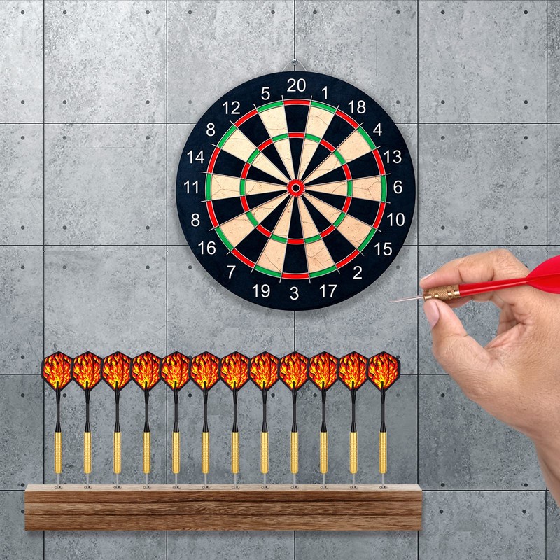 Kathfly 5 Pcs Dart Holder Wall Mount Displays Sets Including