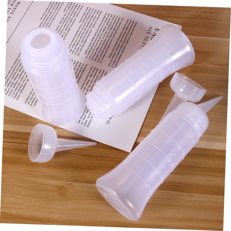 GLEAVI 6pcs Hair Dry Cleaning Bottle Hair Oil Applicator Empty