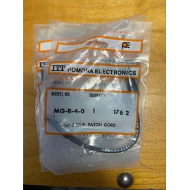 Pomona ITT pomona electronics model MG-B-4-0 1762 mini clip patch cord