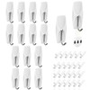 Ainiv Wire Toggle Hooks, 16 White Wall Hooks with 24