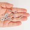 Number Plate Screws with Drill Tip, 24 Pieces, M5 x