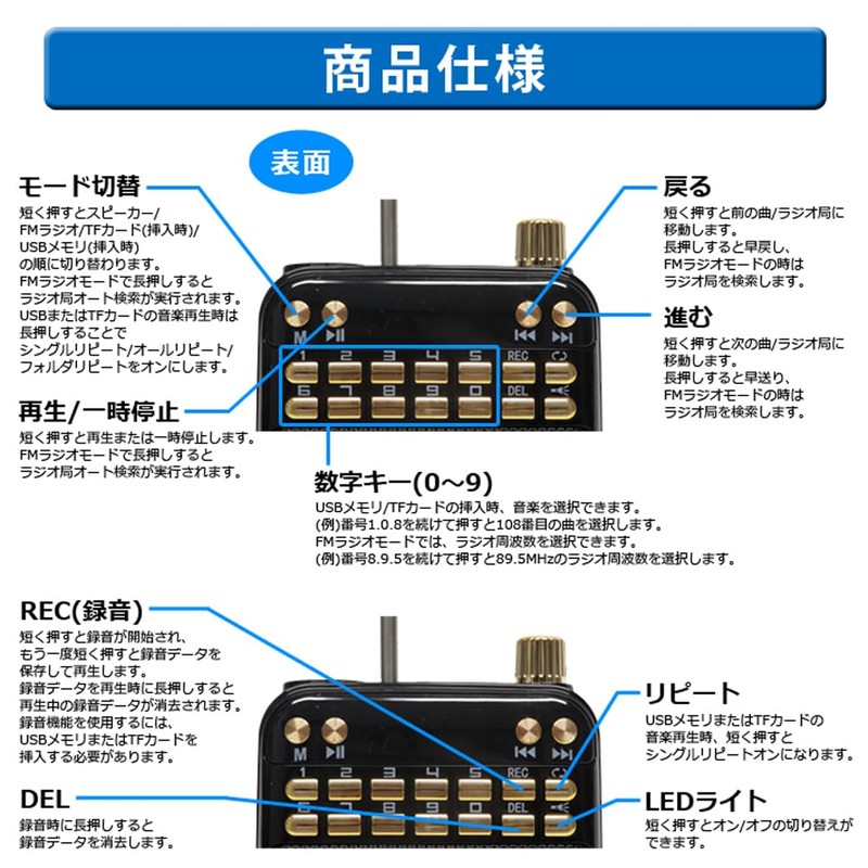 Center Shoji CICONIA Hands-Free Loudspeaker K268BK