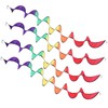 4Pack Wind Spinner Rainbow 110cm Whirl Wind Twister Colourful Hanging