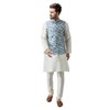 SOJANYA (Since 1958), chaqueta Nehru con estampado de mezcla de