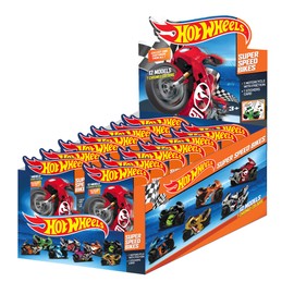 The Toy Box Company TOYCTPROMOGE01 Hot Wheels Super Speed Bikes CDU, Mixed Colours