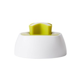 Chef'n Preserve Prep - Cortador de tapa con cuña y lanza plateada, talla única, color blanco