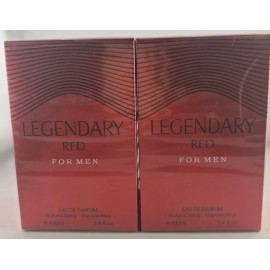 Fragrance Couture Legendary Red Men's Cologne 3.4 Oz EDT Spray ( 2pc )