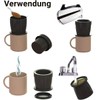 Eintassen Filter Cartridges for KF300 Coffee – Gold – Black