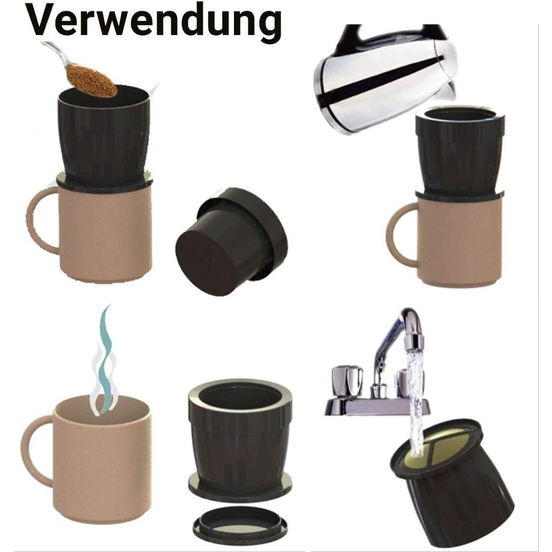Eintassen Filter Cartridges for KF300 Coffee – Gold – Black
