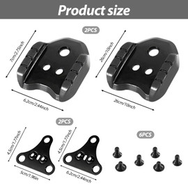 Bicycle Cleats Adapter Pack of 2 Bicycle Pedal Adapters - Compatible with Shimano SPD Plate Adapter SM-SH41 Bicycle Shoe Cleats for Road Bike MTB Pedals Bicycle Pedal Adapter Cleats Converter for