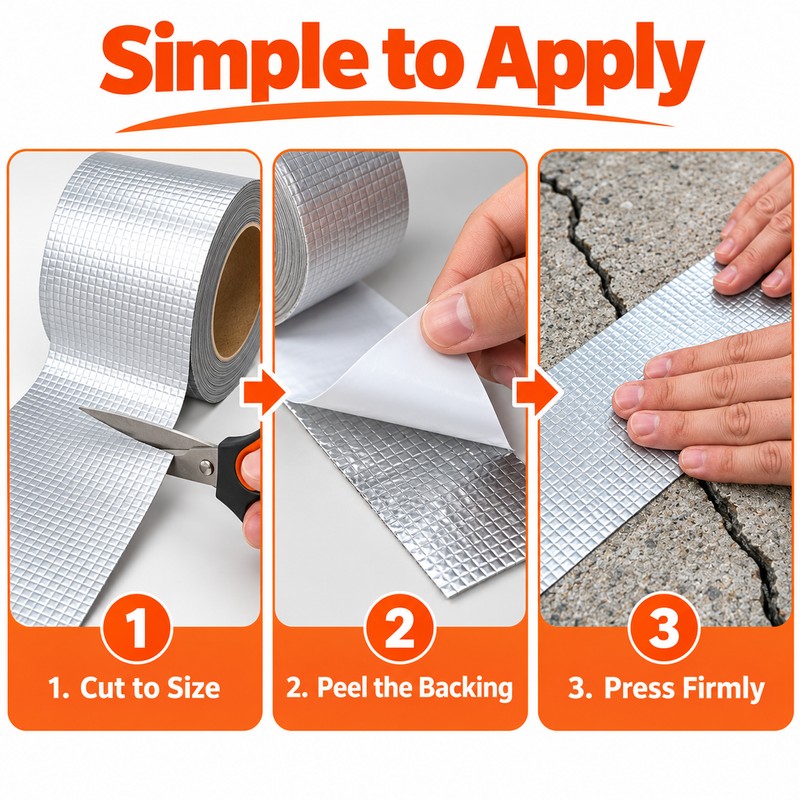 Waterproof Butyl Repair Tape for Roofs, Pipes & Cracks –